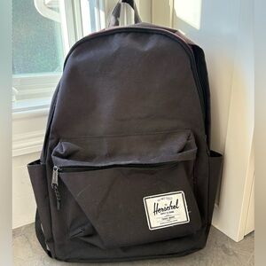 Herschel Supply Co. Black Classic Backpack Red Striped Interior